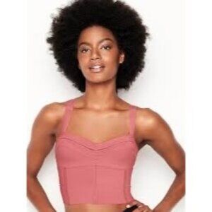 NWT Victoria’s Secret Studio Collection Unlined Wireless Bra Pink Size Medium